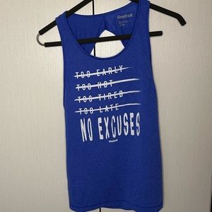 Reebok “No Excuses” muscle tank like new XS